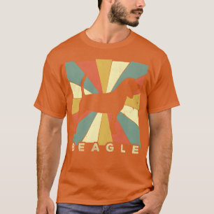 Beagle Hund Retro 70er Jahre Vintage Geschenk T-Shirt