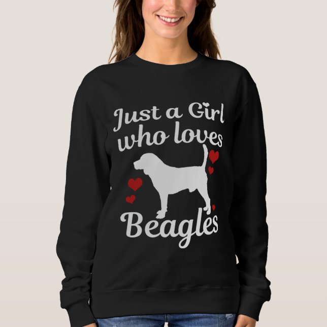 Beagle-Hund sagt Sweatshirt (Vorderseite)