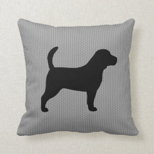 Beagle Hund Silhouette dekorativ Kissen