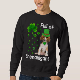Beagle Hund voll von Shenanigans Leprechaun St Pat Sweatshirt