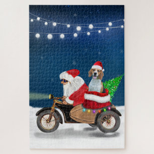 Beagle-Hund Weihnachten Weihnachtsmann