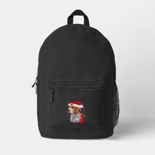 Beagle Hund Weihnachts T-Shirt Hund Familie Weihna Bedruckter Rucksack