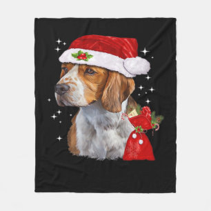 Beagle Hund Weihnachts-T-Shirt Hund Familie Weihna Fleecedecke