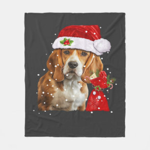 Beagle-Hund-Weihnachts-T-Shirt Weihnachts-Hund-ess Fleecedecke