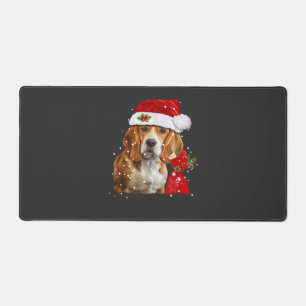 Beagle-Hund-Weihnachts-T-Shirt Weihnachts-Hund Wes Schreibtischunterlage