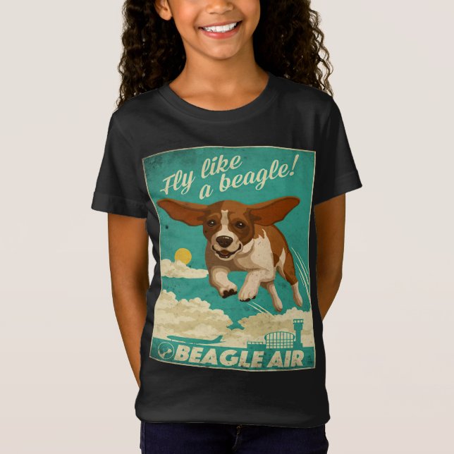 Beagle Hunde Air T-Shirt (Vorderseite)