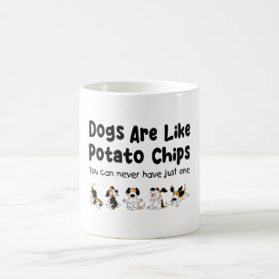 Beagle Hunde sind wie Kartoffelchips Hundeliebhabe Kaffeetasse