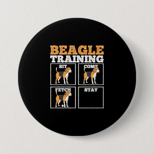 Beagle Hunde-Training Hund Button