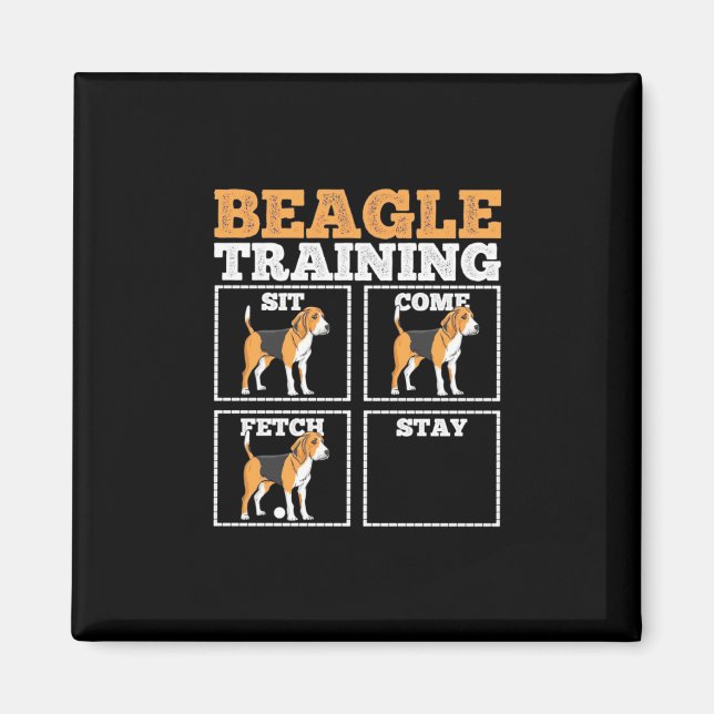Beagle Hunde-Training Hund Magnet (Vorne)