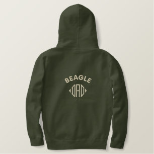 Beagle Hunde Vater Geschenke Bestickter Hoodie