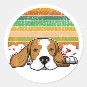 Beagle Hunde Zucht Premium Hunde Liebhaber Runder Aufkleber