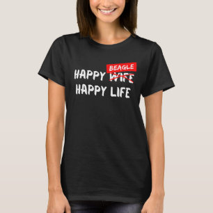 Beagle Hunde züchten glücklichen Tierfreund Hund T-Shirt