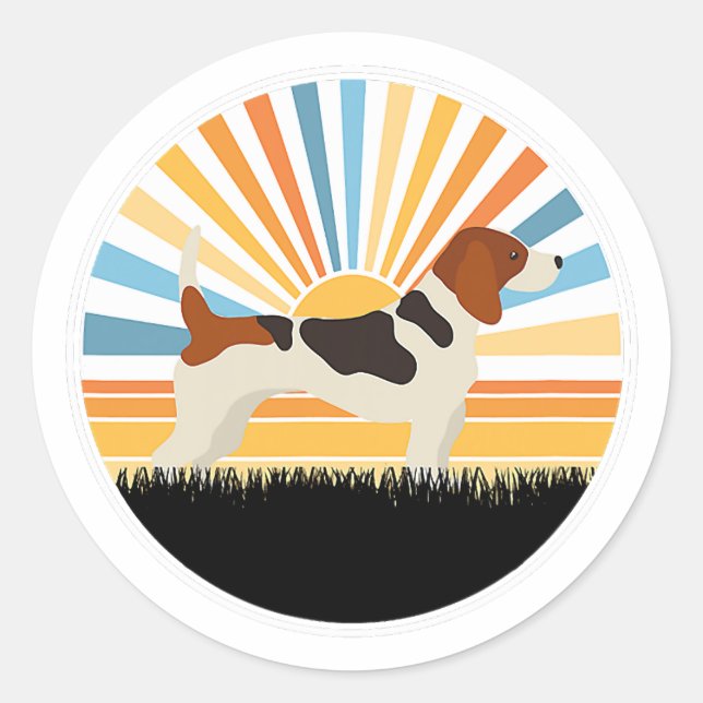 Beagle - Hundebüt Runder Aufkleber (Vorderseite)