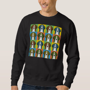 Beagle-HundeCartoon Pop-Kunst Sweatshirt