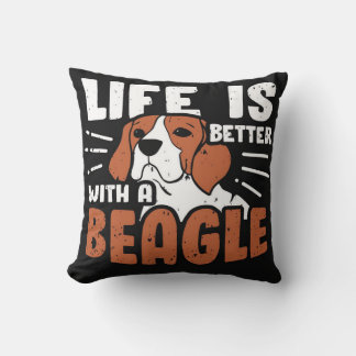 Beagle-Hundedesign Kissen