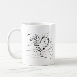 Beagle-Hundefan Illustration Kaffeetasse