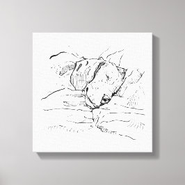 Beagle-Hundefan Illustration Leinwanddruck