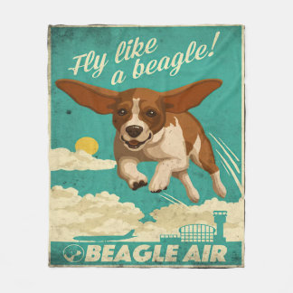 Beagle Hundeluft Fleecedecke