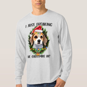 Beagle I gerade Freaking Liebe Weihnachten Weihnac T-Shirt