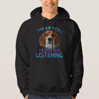 Beagle Ich höre, du hörst nicht zu. Hoodie