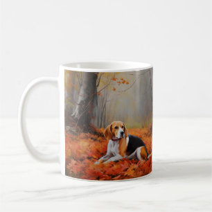 Beagle im Herbst Leaves Fall Inspiriert Kaffeetasse