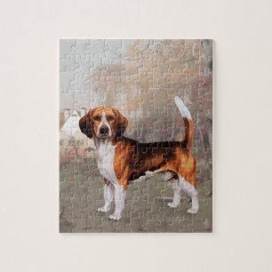 Beagle in ländlicher Umgebung