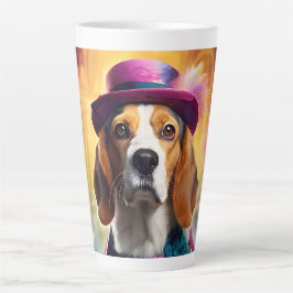 Beagle in lebendiger Kostüm Milchtasse