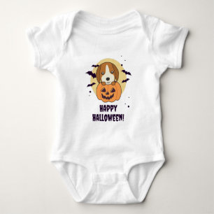 Beagle in Pumpkin Sweet Hunde glückliche Halloween Baby Strampler