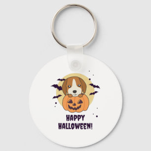 Beagle in Pumpkin Sweet Hunde glückliche Halloween Schlüsselanhänger