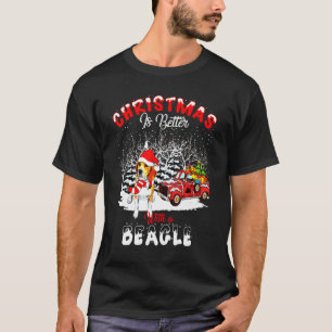 Beagle ist besser Hund Light Tree Xmas T-Shirt