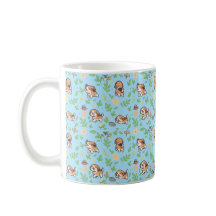 Beagle-Kaffeetasse Frühlingsblumen Kawaii-Hundeges