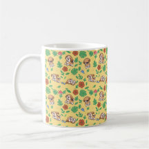 Beagle-Kaffeetasse Sommer Floral Kawaii Hunde Lieb