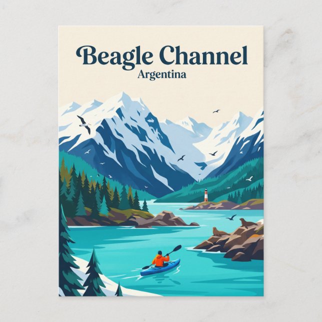 Beagle-Kanal Argentinien Postkarte (Vorderseite)