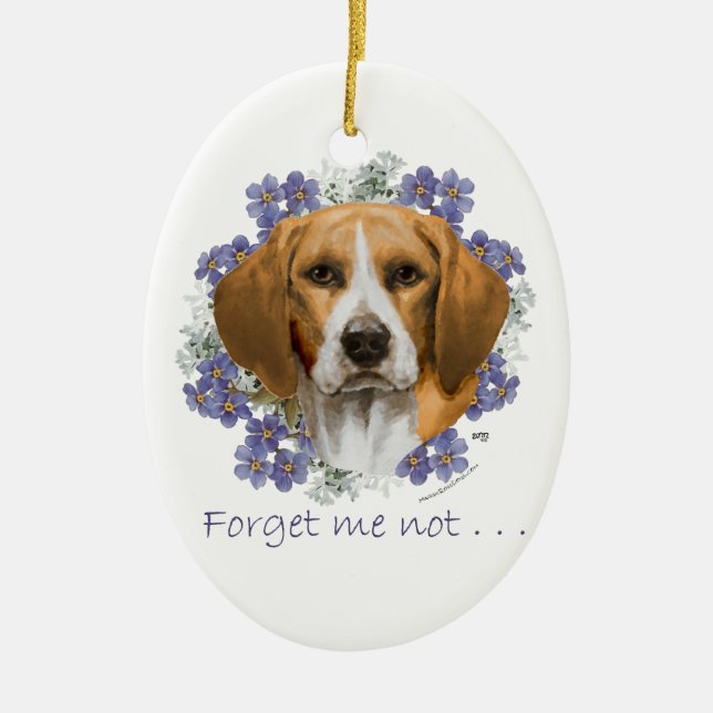Beagle Keepake Keramik Ornament (Vorne)