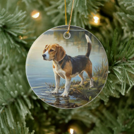 Beagle Keramik Ornament
