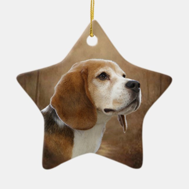 Beagle Keramikornament (Vorne)