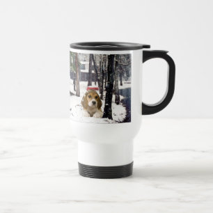 Beagle-königliche Schnee-Reise-Tasse Reisebecher