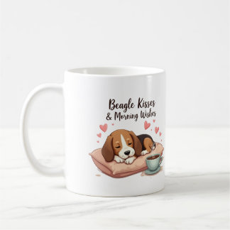 Beagle Küsse & Morgenwünsche Kaffeetasse