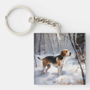 Beagle Laisser Neige Noël