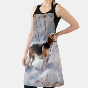 Beagle lässt es Weihnachten schneien Schürze