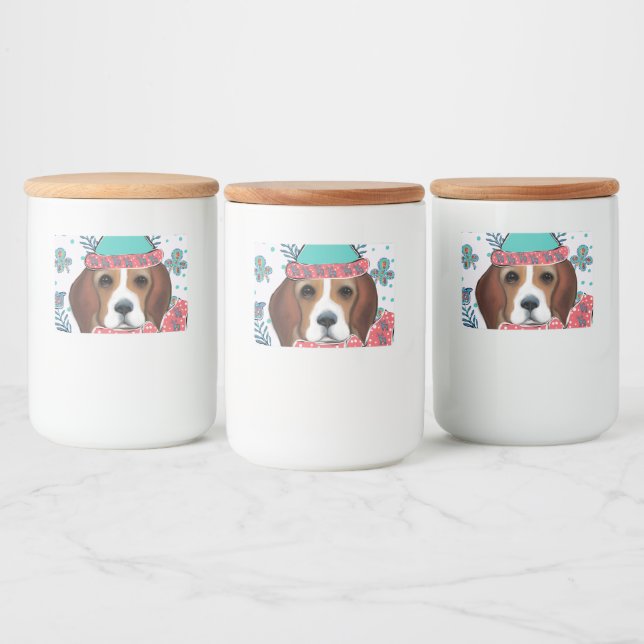 Beagle Lebensmitteletikett (Flaschen)