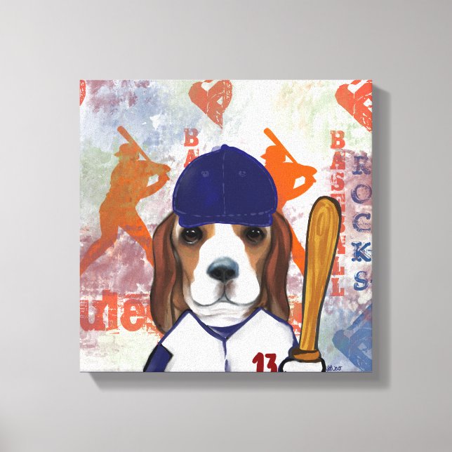 Beagle Leinwanddruck (Vorderseite)