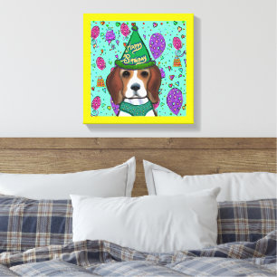 BEAGLE LEINWANDDRUCK