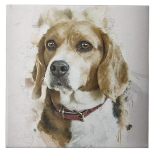 BEAGLE LIEBE, Haustier, Rettungshund, bester Freun Fliese