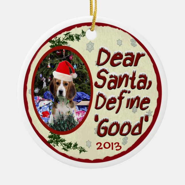 Beagle liebe Sankt definieren gute Keramikornament (Vorne)