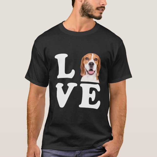 Beagle Liebe T-Shirt (Vorderseite)