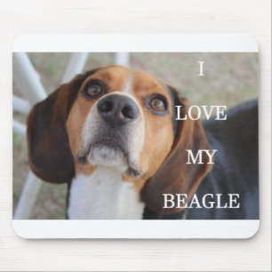 Beagle Liebe w pinsenrot Mousepad