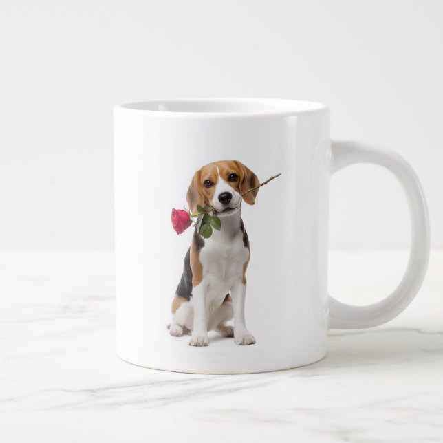 Beagle Love Jumbo-Tasse (Rechts)