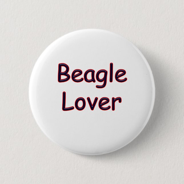 Beagle Lover Button (Vorderseite)