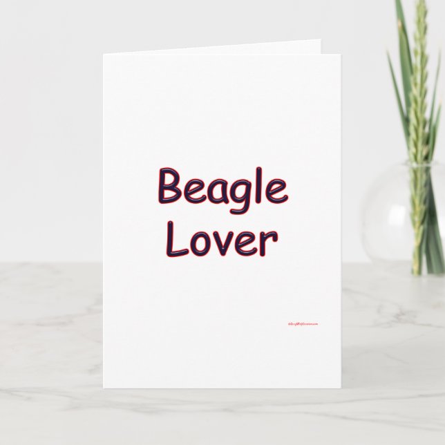 Beagle Lover Feiertagskarte (Vorderseite)